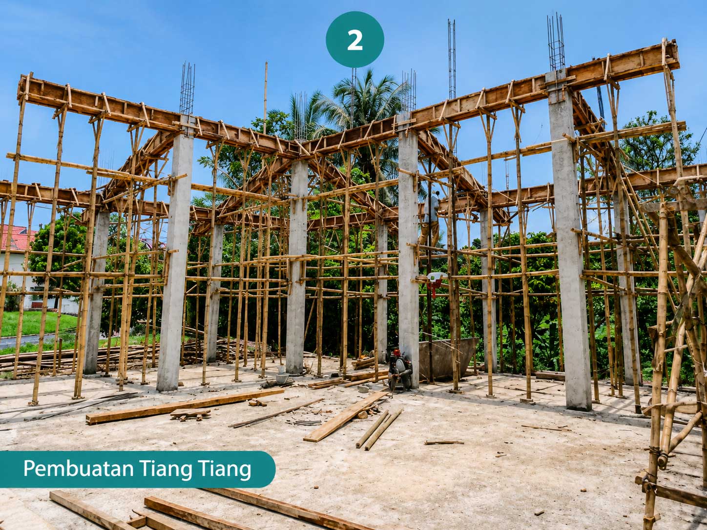Pembuatan Tiang-tiang