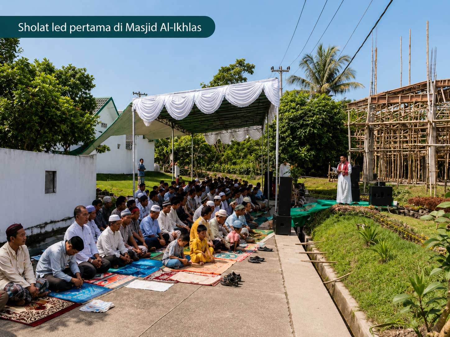 Sholat Ied Pertama di Masjid Al Ikhlas